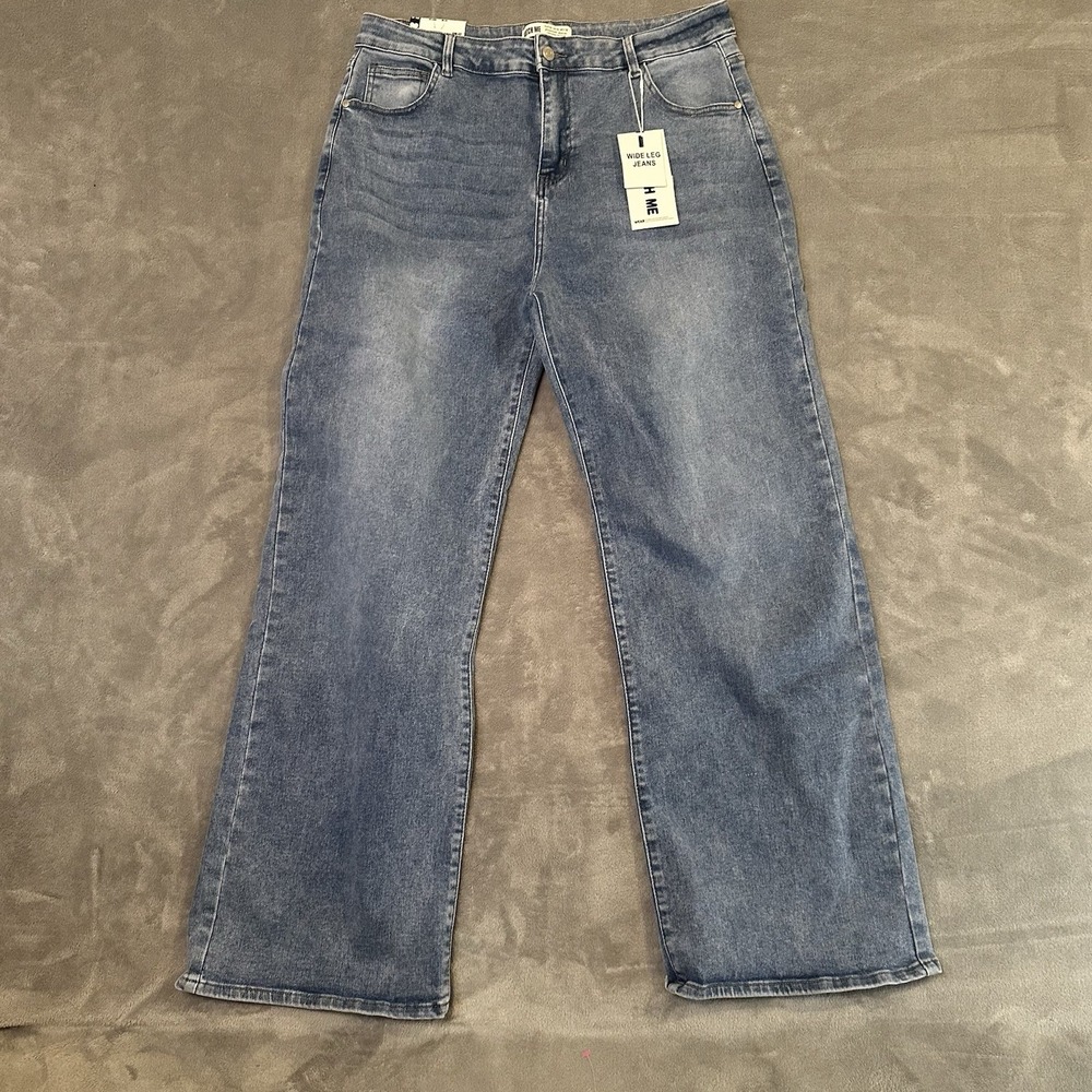 Katch Me Wide Leg Jeans Premium Denim New with Tag 33 x 30 womens